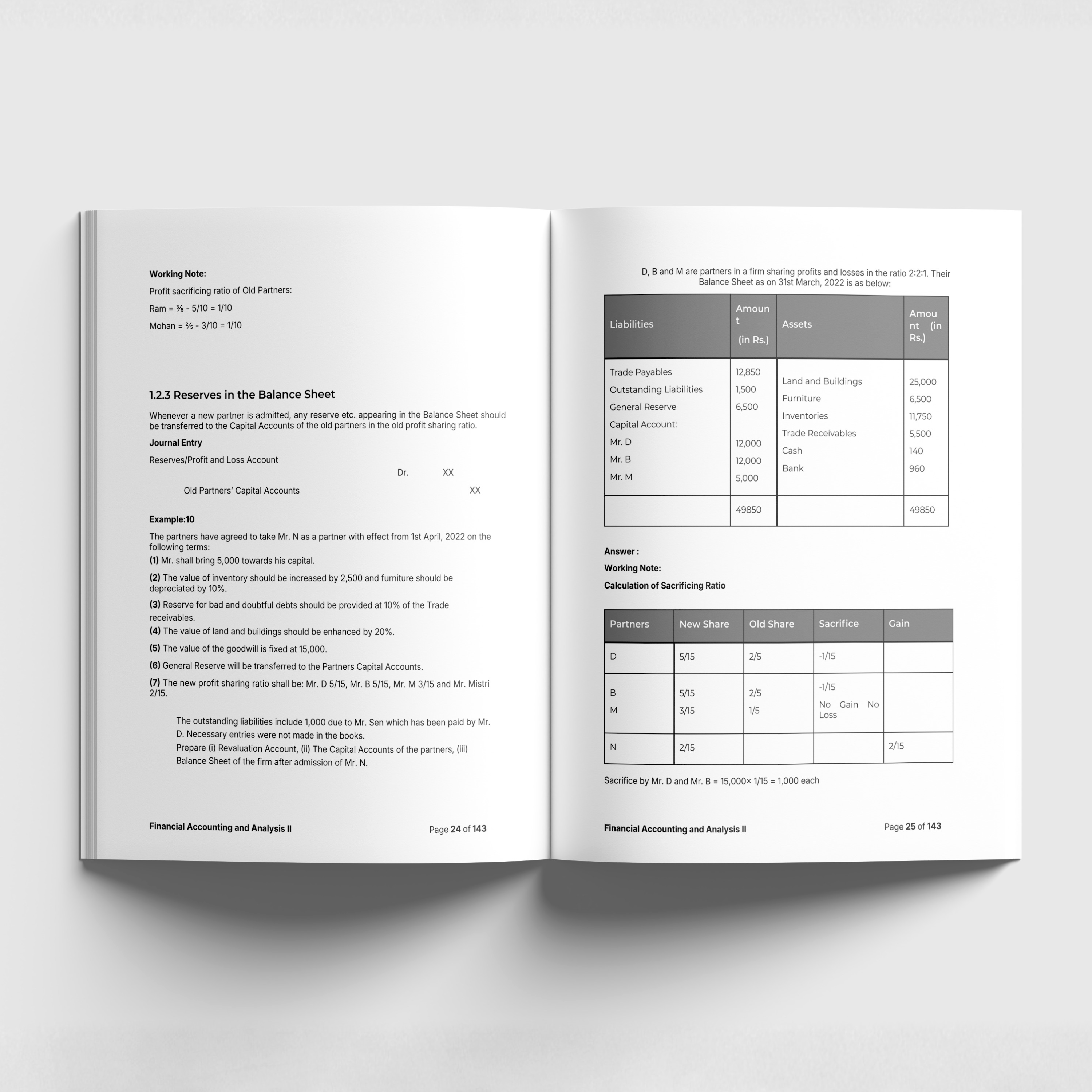 Financial Accounting and Analysis II - DF25S35B