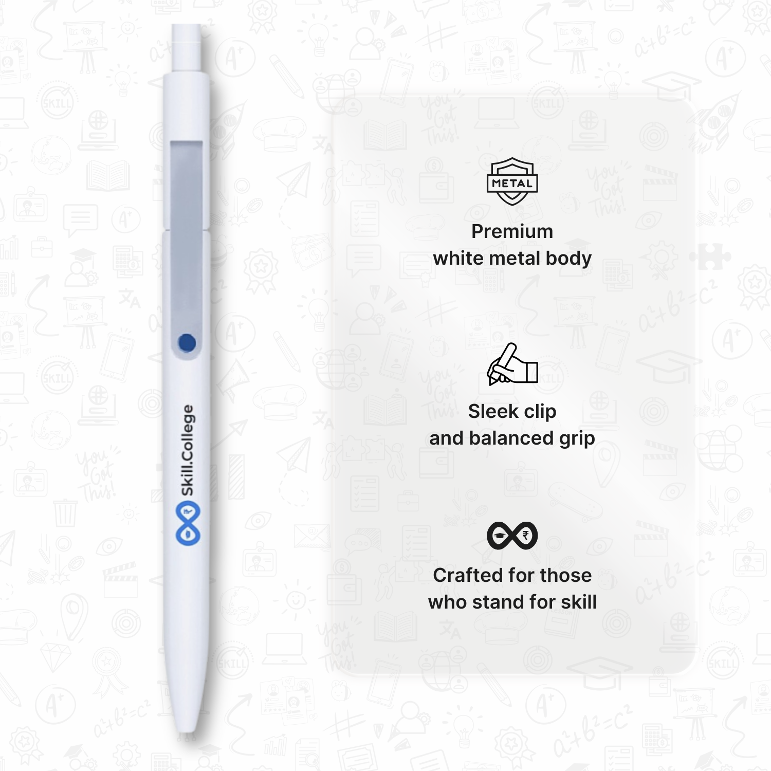 Skill.College Signature Pen 1 SC-SIGP-WM-BL-01